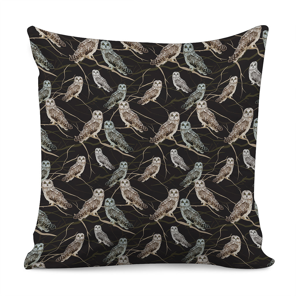 Night Owl Pattern Print Pillow Cover