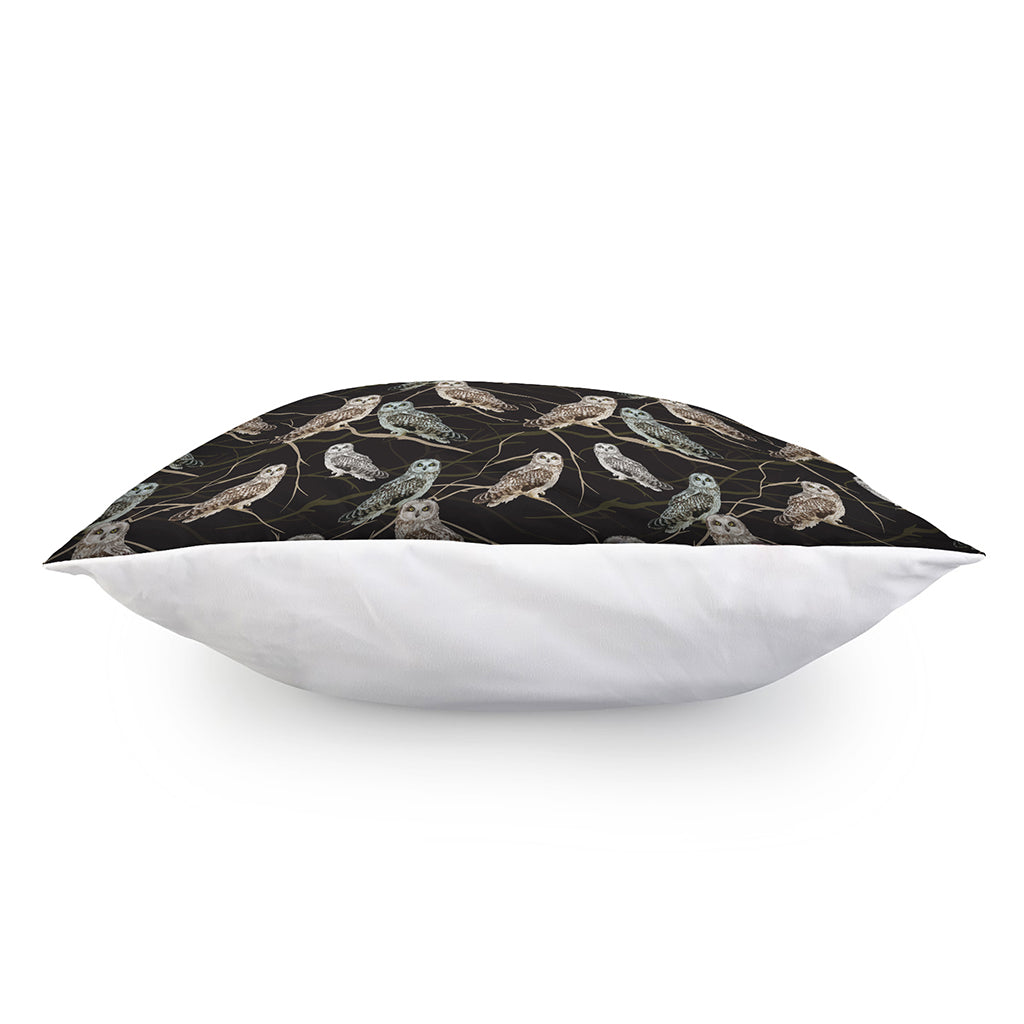 Night Owl Pattern Print Pillow Cover