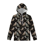 Night Owl Pattern Print Pullover Hoodie