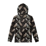 Night Owl Pattern Print Pullover Hoodie