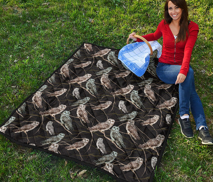 Night Owl Pattern Print Quilt