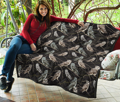 Night Owl Pattern Print Quilt