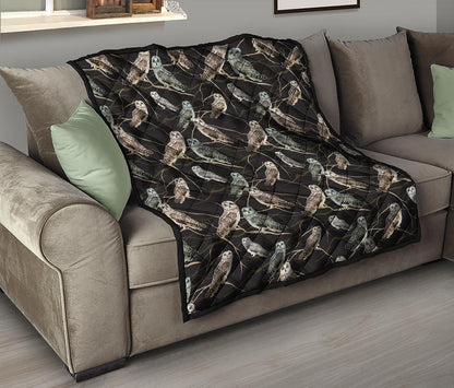 Night Owl Pattern Print Quilt