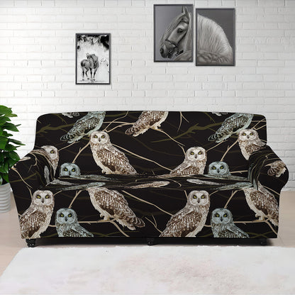 Night Owl Pattern Print Sofa Cover
