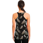 Night Owl Pattern Print Women's Racerback Tank Top