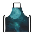 Night Sky And Full Moon Print Apron
