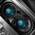 Night Sky And Full Moon Print Car Coasters