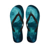 Night Sky And Full Moon Print Flip Flops