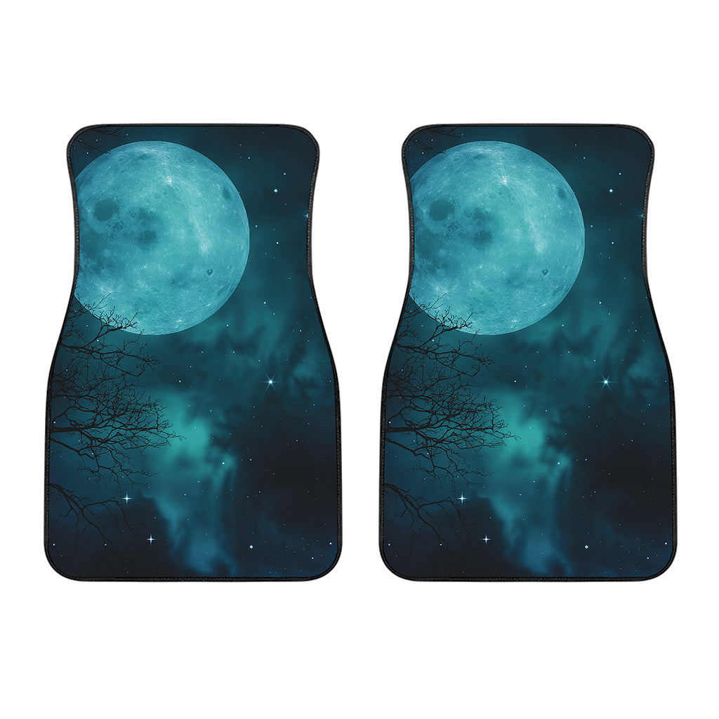 Night Sky And Full Moon Print Front Car Floor Mats