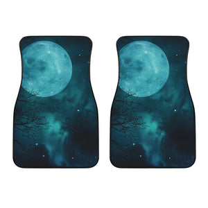 Night Sky And Full Moon Print Front Car Floor Mats