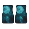 Night Sky And Full Moon Print Front Car Floor Mats