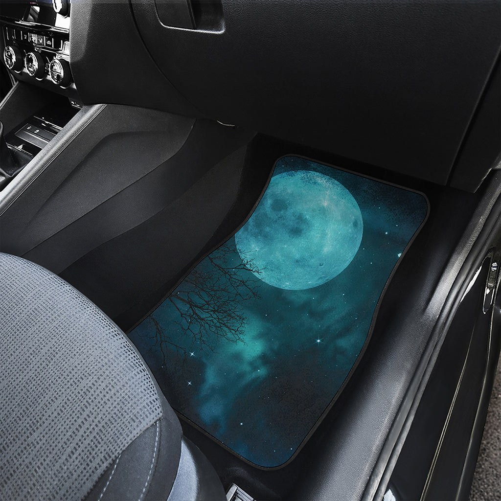 Night Sky And Full Moon Print Front Car Floor Mats