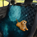 Night Sky And Full Moon Print Pet Car Back Seat Cover