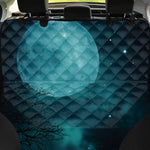 Night Sky And Full Moon Print Pet Car Back Seat Cover