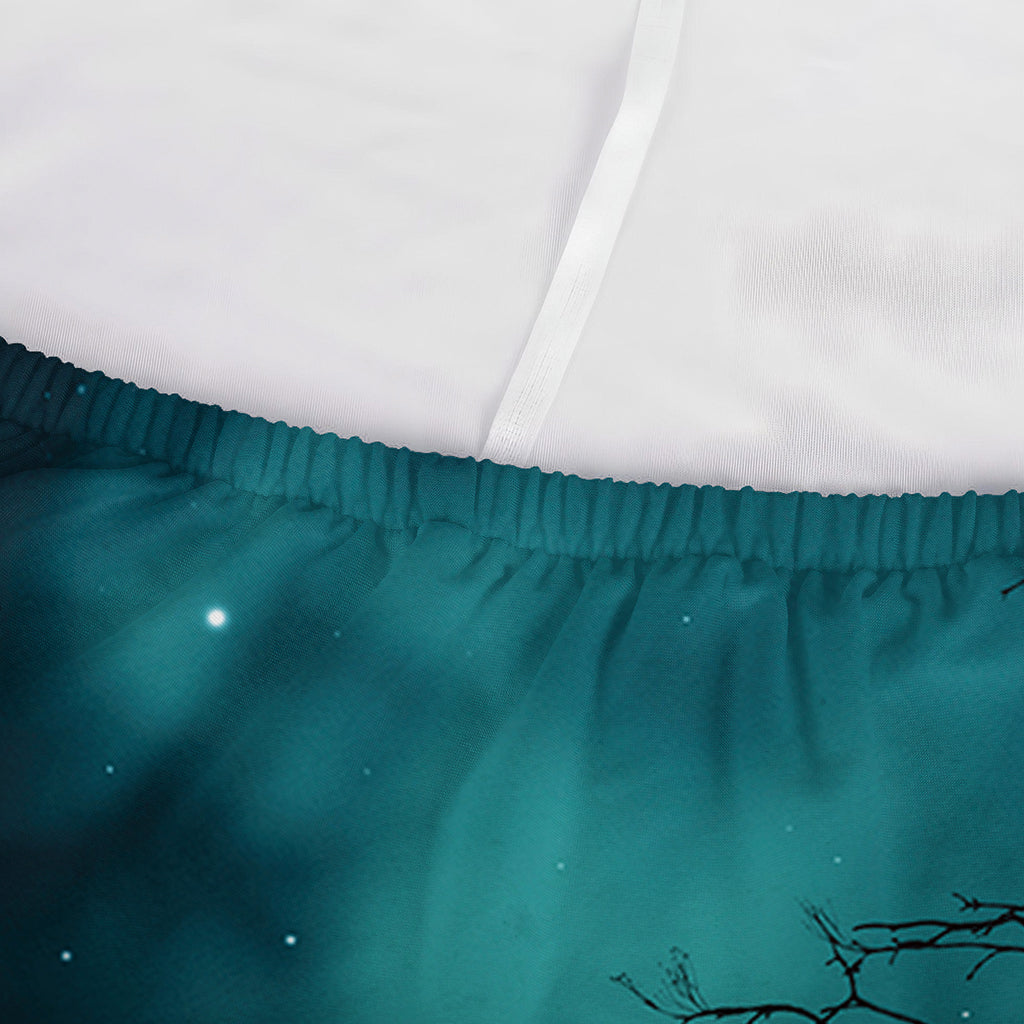 Night Sky And Full Moon Print Sofa Cover
