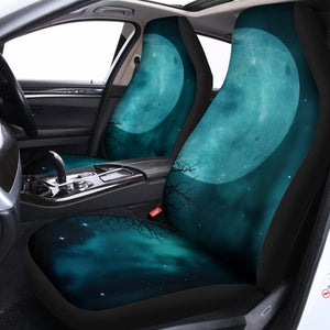 Night Sky And Full Moon Print Universal Fit Car Seat Covers