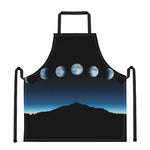 Night Sky And Moon Phase Print Apron