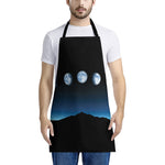 Night Sky And Moon Phase Print Apron