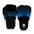 Night Sky And Moon Phase Print Boxing Gloves