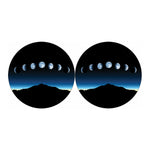 Night Sky And Moon Phase Print Car Coasters