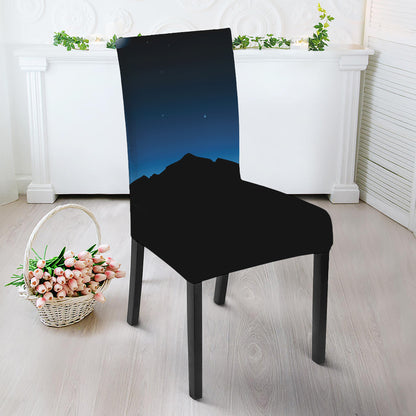 Night Sky And Moon Phase Print Dining Chair Slipcover