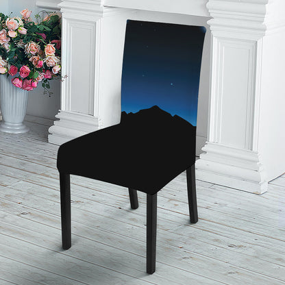 Night Sky And Moon Phase Print Dining Chair Slipcover