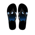 Night Sky And Moon Phase Print Flip Flops