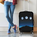 Night Sky And Moon Phase Print Luggage Cover