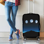 Night Sky And Moon Phase Print Luggage Cover