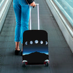 Night Sky And Moon Phase Print Luggage Cover