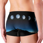 Night Sky And Moon Phase Print Men's Boxer Briefs