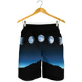 Night Sky And Moon Phase Print Men's Shorts
