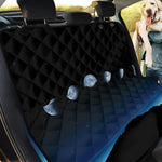 Night Sky And Moon Phase Print Pet Car Back Seat Cover