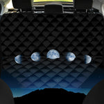 Night Sky And Moon Phase Print Pet Car Back Seat Cover