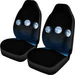 Night Sky And Moon Phase Print Universal Fit Car Seat Covers