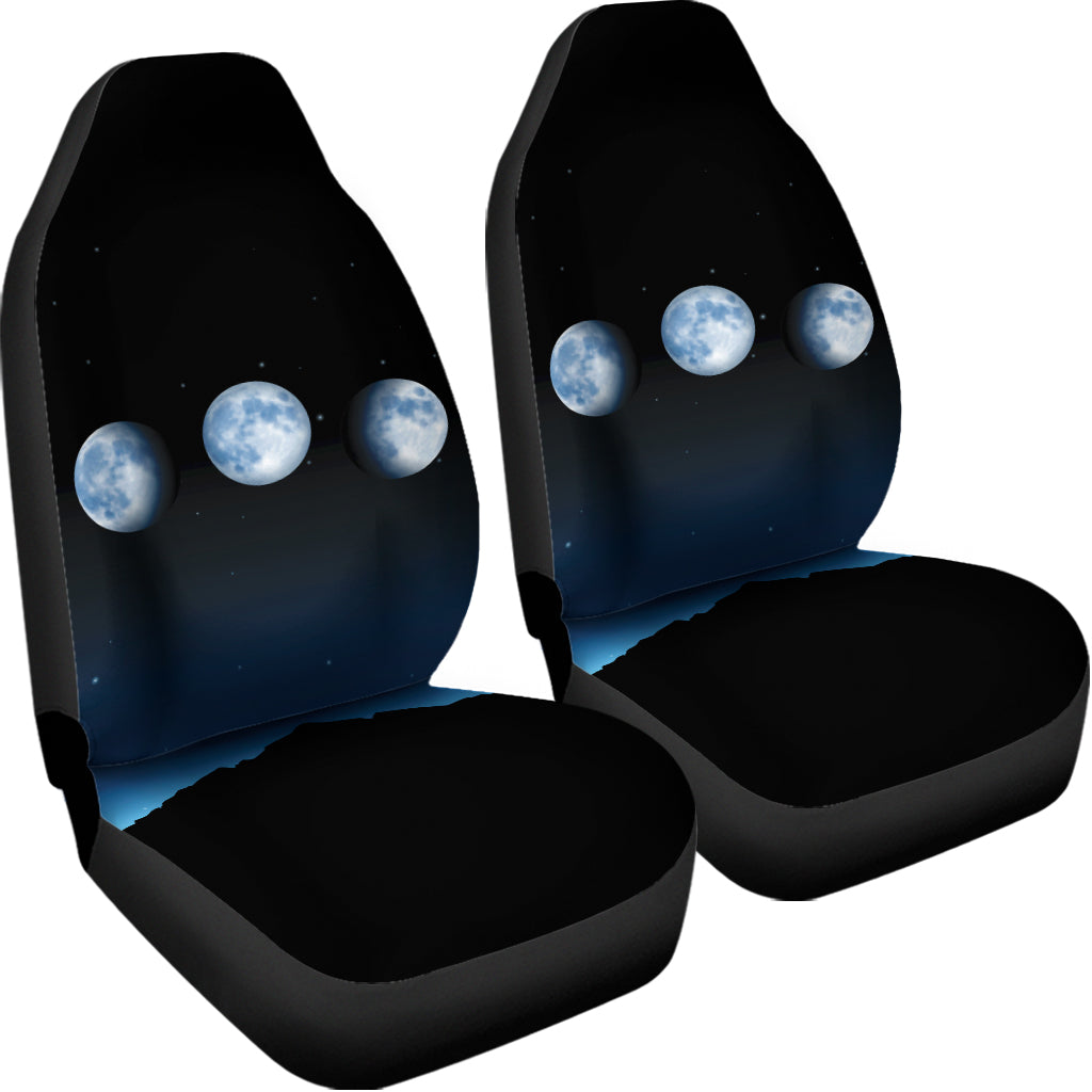 Night Sky And Moon Phase Print Universal Fit Car Seat Covers