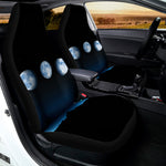 Night Sky And Moon Phase Print Universal Fit Car Seat Covers