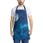 Night Sky And Moonlight Print Apron