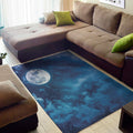 Night Sky And Moonlight Print Floor Mat