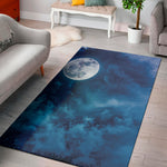Night Sky And Moonlight Print Area Rug