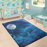 Night Sky And Moonlight Print Area Rug