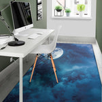 Night Sky And Moonlight Print Area Rug