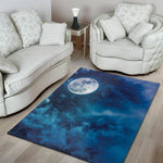 Night Sky And Moonlight Print Area Rug