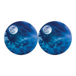 Night Sky And Moonlight Print Car Coasters