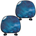 Night Sky And Moonlight Print Car Headrest Covers