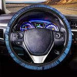 Night Sky And Moonlight Print Car Steering Wheel Cover