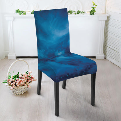 Night Sky And Moonlight Print Dining Chair Slipcover