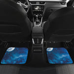 Night Sky And Moonlight Print Front and Back Car Floor Mats
