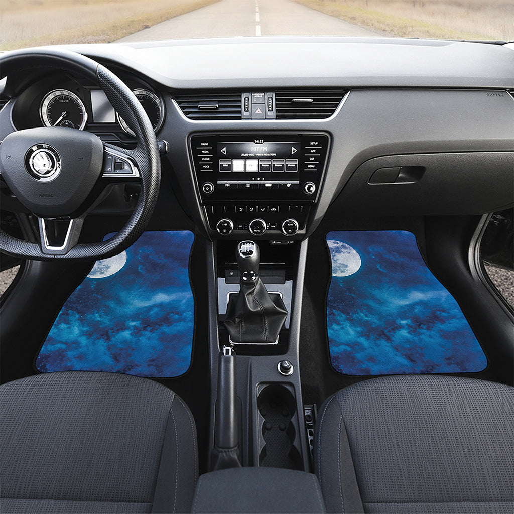 Night Sky And Moonlight Print Front Car Floor Mats