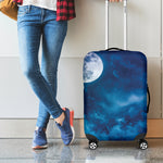 Night Sky And Moonlight Print Luggage Cover
